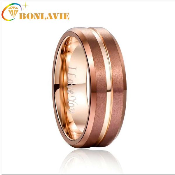 wedding rings bonlavie 8mm width tungsten carbide ring brown plating rose gold color middle groove steel men's, Slivery;golden
wedding rings bonlavie 8mm width tungsten carbide ring brown plating rose gold color middle groove steel men's, Slivery;golden