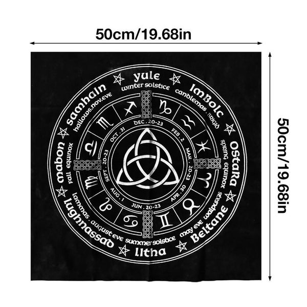 5050 см таро карта скатерть triquetra языческое колесо года года высокого качества флокинг ткань легкая волшебная игра jllsru
5050 см таро карта скатерть triquetra языческое колесо года года высокого качества флокинг ткань легкая волшебная игра jllsru