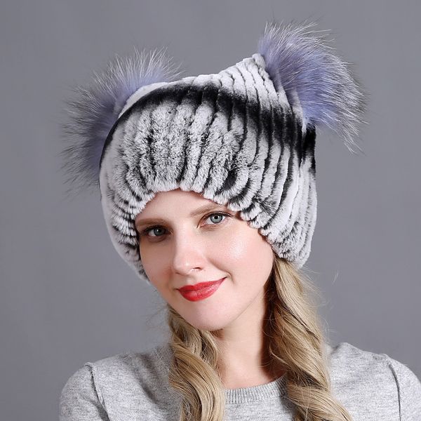 ht3284 thick warm real fur hat cute ears women winter hat lady earflap snow ski cap female women beanie, Blue;gray
ht3284 thick warm real fur hat cute ears women winter hat lady earflap snow ski cap female women beanie, Blue;gray