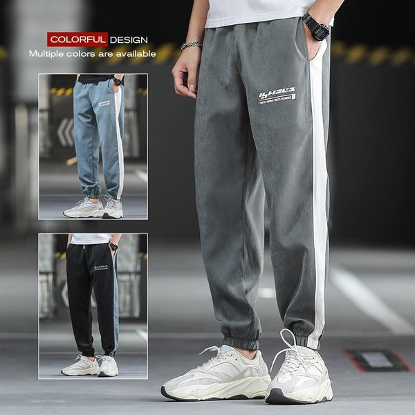 men's pants mens casual warm sweatpants joggers striped gyms clothing plus size fashion bottoms high street ankle-length, Black
men's pants mens casual warm sweatpants joggers striped gyms clothing plus size fashion bottoms high street ankle-length, Black