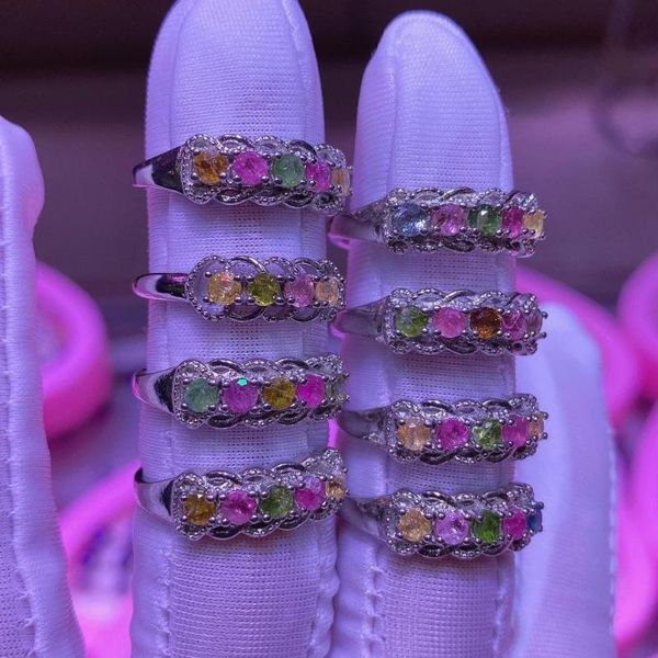 pure natural tourmaline row ring silver 925 women jolleria de mujer bijuteria feminina anel prata anillos pareja plata bague, Golden;silver
pure natural tourmaline row ring silver 925 women jolleria de mujer bijuteria feminina anel prata anillos pareja plata bague, Golden;silver