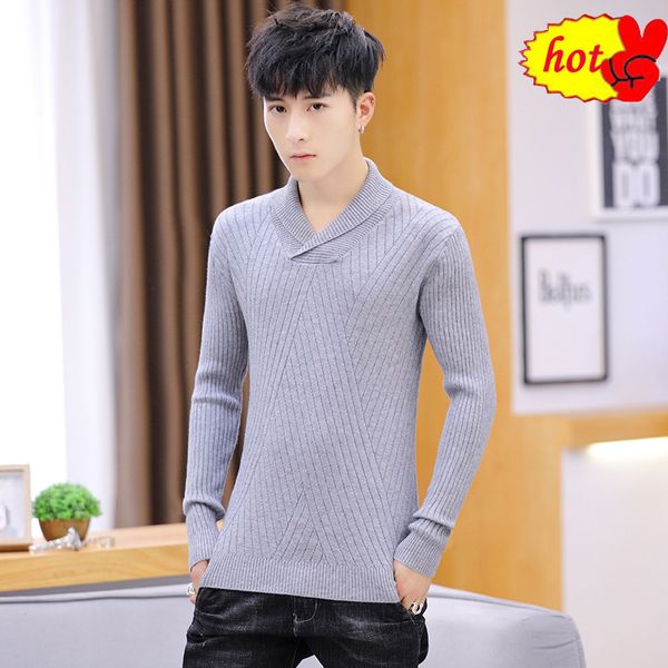 and winter autumn new men's korean version of the round neck sweater thickening sweater personality trend line clothing men, White;black
and winter autumn new men's korean version of the round neck sweater thickening sweater personality trend line clothing men, White;black