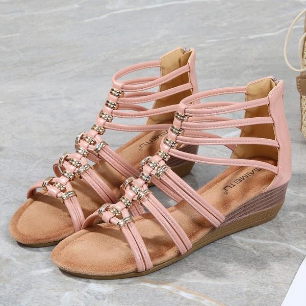 womens roman sandals fashion casual open toe wedges shoes 2020 summer beach bohemian sandals platform zipper wedges shoes ladies, Black
womens roman sandals fashion casual open toe wedges shoes 2020 summer beach bohemian sandals platform zipper wedges shoes ladies, Black