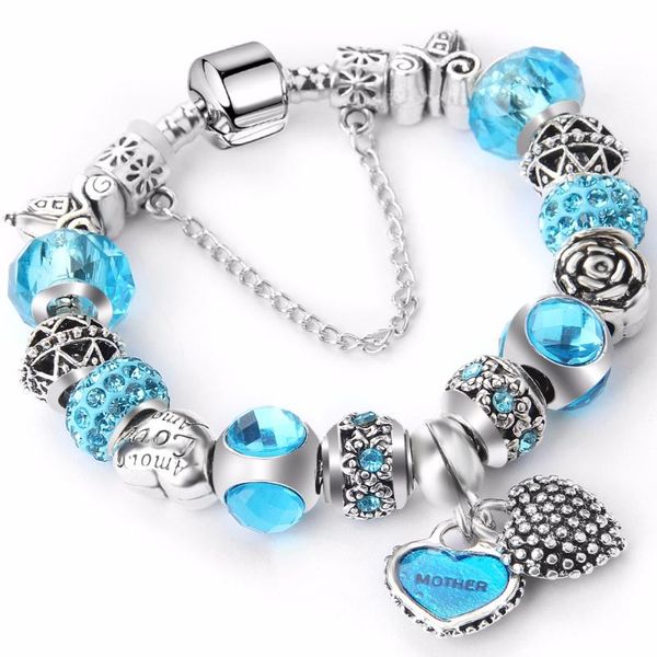 2020 new 1pcs blue amulets bracelet (mother son) glass beads flower pendant bracelets for women jewelry, Black
2020 new 1pcs blue amulets bracelet (mother son) glass beads flower pendant bracelets for women jewelry, Black