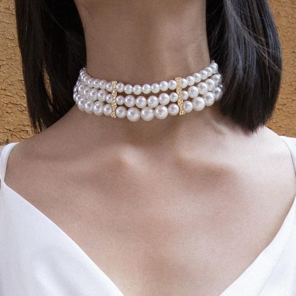 элегантный pearl choker necklce для женщин металла кусочек фиксация урожай слоистых широкий boho white pearl choker ожерелье воротник ювелир, Silver
элегантный pearl choker necklce для женщин металла кусочек фиксация урожай слоистых широкий boho white pearl choker ожерелье воротник ювелир, Silver