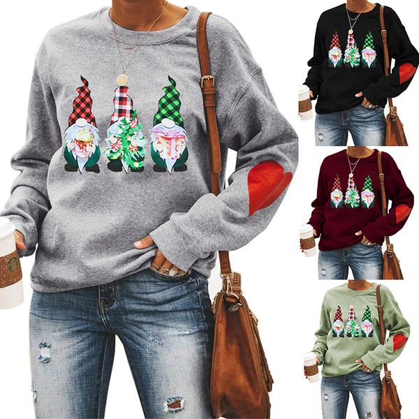 2020 autumn women's sweatshirts christmas women's sweater plus size three old people christmas love printed round neck long-sleeve, Black
2020 autumn women's sweatshirts christmas women's sweater plus size three old people christmas love printed round neck long-sleeve, Black
