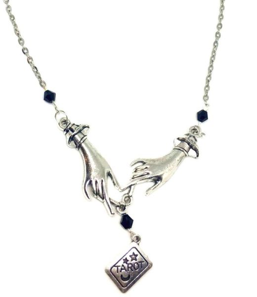 tarot reader necklace gothic pendant mystery gift hands and jewels mysterious declaration of gothic new 2020 both men and women, Silver
tarot reader necklace gothic pendant mystery gift hands and jewels mysterious declaration of gothic new 2020 both men and women, Silver