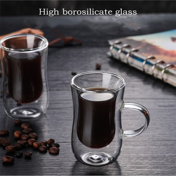 drinkware tumblers heat resistant double wall 80ml insulated coffee cup with handle high borosilicate glass multifunctional latte milk 0211
drinkware tumblers heat resistant double wall 80ml insulated coffee cup with handle high borosilicate glass multifunctional latte milk 0211