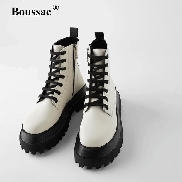 boots boussac mixed color platform women lace up cross-tied motorcycle brand design ankle for, Black
boots boussac mixed color platform women lace up cross-tied motorcycle brand design ankle for, Black