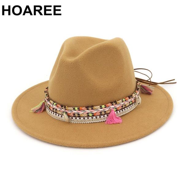 stingy brim hats hoaree womens fedora hat wool camel jazz panama female wide trilby vintage autumn classic felt and cap 2021, Blue;gray
stingy brim hats hoaree womens fedora hat wool camel jazz panama female wide trilby vintage autumn classic felt and cap 2021, Blue;gray