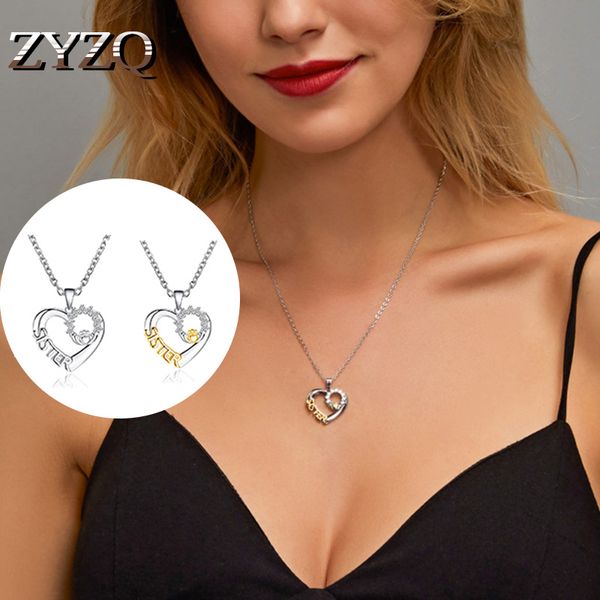 zyzq fashion two-color sister necklace high-grade the loving friendship necklace sister zircon pendant jewellery, Silver
zyzq fashion two-color sister necklace high-grade the loving friendship necklace sister zircon pendant jewellery, Silver