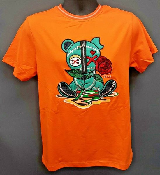 mens black keys zip-up teddy bear t-shirt - orangeteal classic unique tee shirt