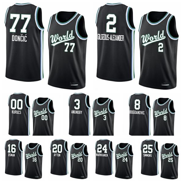 men's world team rj barrett rui hachimura luka doncic shai gilgeous-alexander 2020 rising star basketball jersey, Black;red
men's world team rj barrett rui hachimura luka doncic shai gilgeous-alexander 2020 rising star basketball jersey, Black;red