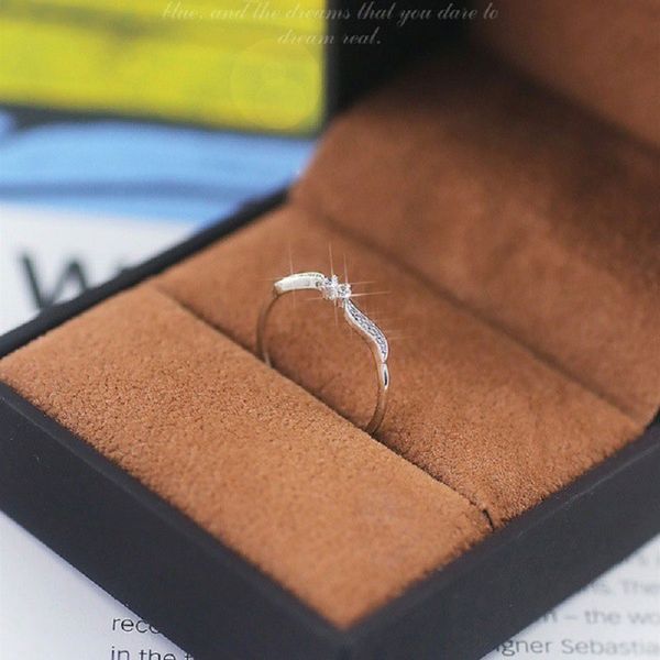 wedding rings fashion bling clear crystal angel's wing for women girls engagement white gold color finger ring dainty jewelry, Slivery;golden
wedding rings fashion bling clear crystal angel's wing for women girls engagement white gold color finger ring dainty jewelry, Slivery;golden