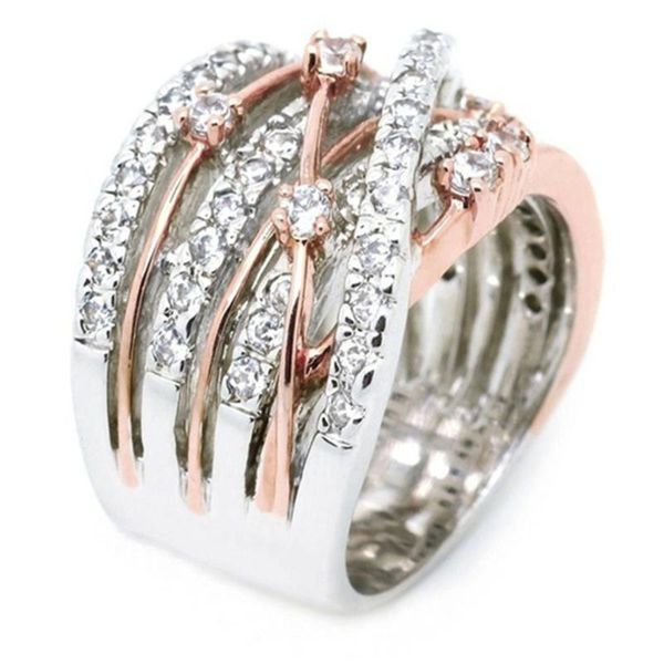 simple creative women micro-set zircon cross separation ring party engagement wedding gift jewelry wholesale, Slivery;golden
simple creative women micro-set zircon cross separation ring party engagement wedding gift jewelry wholesale, Slivery;golden
