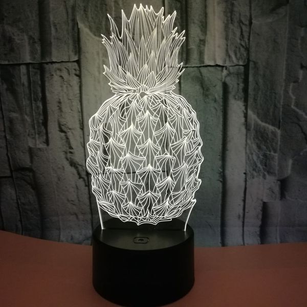 Creative 3D Visual Lamp christmas gift Colorful Touch Remote Control lamp Pineapple 3D Night Light Factory Wholesale Direct Sales led lights
Creative 3D Visual Lamp christmas gift Colorful Touch Remote Control lamp Pineapple 3D Night Light Factory Wholesale Direct Sales led lights