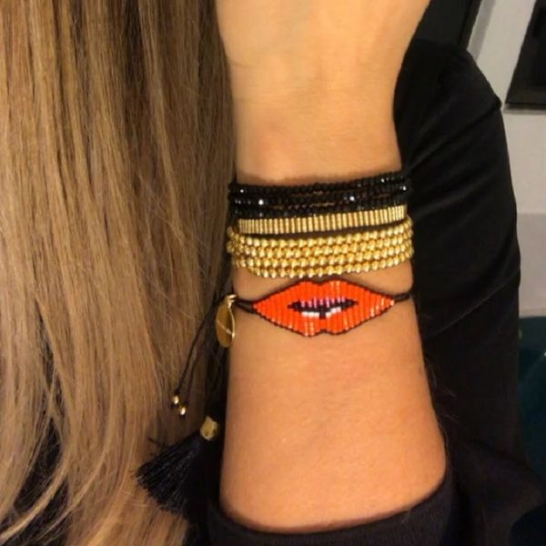 charm bracelets rttooas miyuki handmade women red lips friendship gifts fashion female jewelry 2021 arrival, Golden;silver
charm bracelets rttooas miyuki handmade women red lips friendship gifts fashion female jewelry 2021 arrival, Golden;silver