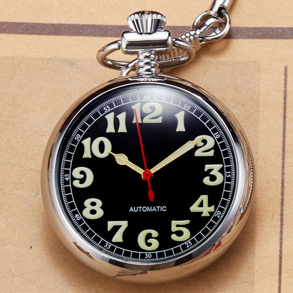 silver pocket watch copper automatic mechanical pocket watches men women skeleton steampunk self-winding fob watch chain pendant t200502, Slivery;golden
silver pocket watch copper automatic mechanical pocket watches men women skeleton steampunk self-winding fob watch chain pendant t200502, Slivery;golden