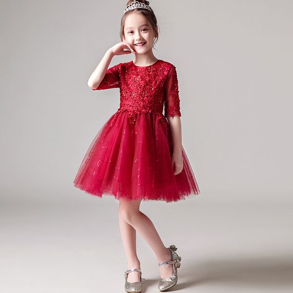 girl's dresses u-swear 2021 arrival kid flower girl o-neck half sleeve lace sequined beaded chiffon ball gown mini pageant, Red;yellow
girl's dresses u-swear 2021 arrival kid flower girl o-neck half sleeve lace sequined beaded chiffon ball gown mini pageant, Red;yellow