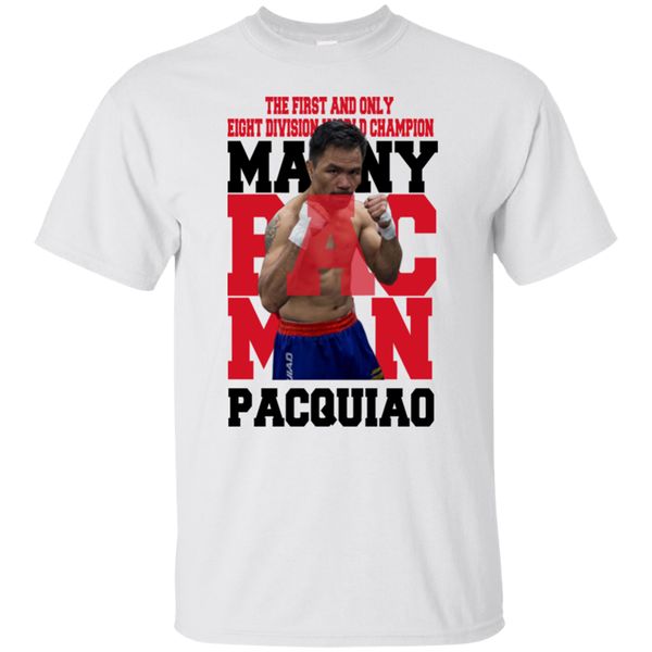 manny pacquiao boxing pacman tee white t-shirt s 2xl confortable tee shirt