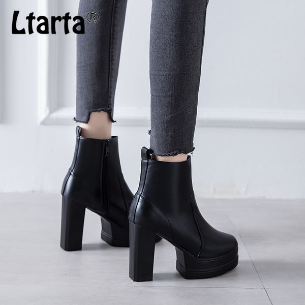 ltarta 2020 winter autumn women's boots 10cm booties thin platform waterproof boots high-heeled ankle -5376-3, Black
ltarta 2020 winter autumn women's boots 10cm booties thin platform waterproof boots high-heeled ankle -5376-3, Black