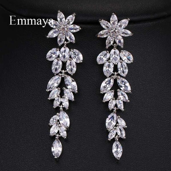dangle & chandelier emmaya fashion female crystal leaf drop earrings 3 colors zircon boho wedding jewelry long, Silver
dangle & chandelier emmaya fashion female crystal leaf drop earrings 3 colors zircon boho wedding jewelry long, Silver
