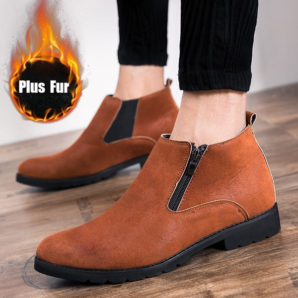 gnome autumn winter ankle boots men high male zipper boots fashion british style leather men shoes ayakkabi, Black
gnome autumn winter ankle boots men high male zipper boots fashion british style leather men shoes ayakkabi, Black