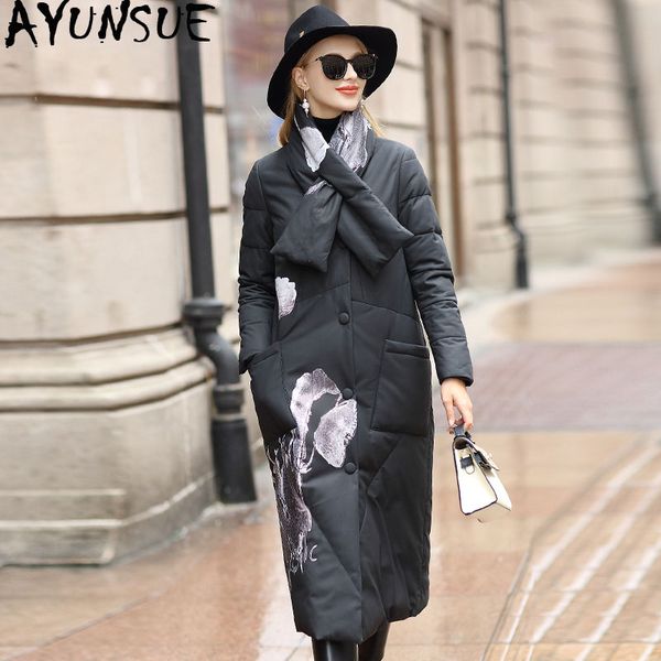 women's leather & faux ayunsue 2021 fur coat female sheepskin warm down jacket winter women real with scarf my, Black
women's leather & faux ayunsue 2021 fur coat female sheepskin warm down jacket winter women real with scarf my, Black