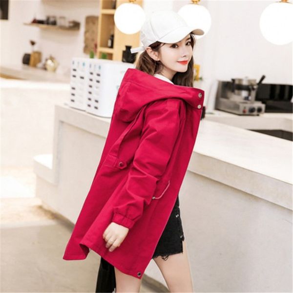 2020 new spring autumn women coat hooded trench padded windbreaker long chic korean medium length harajuku women overcoat as1400, Tan;black
2020 new spring autumn women coat hooded trench padded windbreaker long chic korean medium length harajuku women overcoat as1400, Tan;black