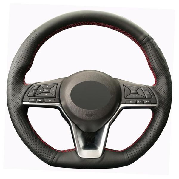 black pu faux leather car steering wheel cover for x-trail qashqai march serena micra kicks 2020-2020 altima teana 2020
black pu faux leather car steering wheel cover for x-trail qashqai march serena micra kicks 2020-2020 altima teana 2020