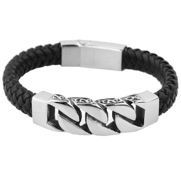charm bracelets leather bracelet for women stainless steel 21.5cm 11mm wide genuine & bangles men jewelry, Golden;silver
charm bracelets leather bracelet for women stainless steel 21.5cm 11mm wide genuine & bangles men jewelry, Golden;silver