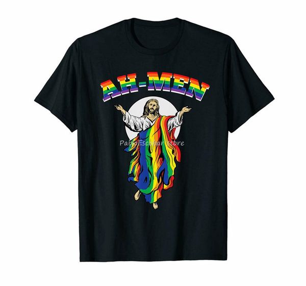 ah-men rainbow jesus funny lgbt gay pride month godly black t-shirt s-3xl style round tee shirt
ah-men rainbow jesus funny lgbt gay pride month godly black t-shirt s-3xl style round tee shirt