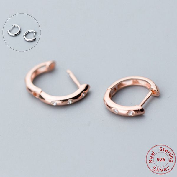 925 sterling silver simple +cubic zirconia small hoop earring for women 925 silver jewelry rose gold, Golden;silver
925 sterling silver simple +cubic zirconia small hoop earring for women 925 silver jewelry rose gold, Golden;silver
