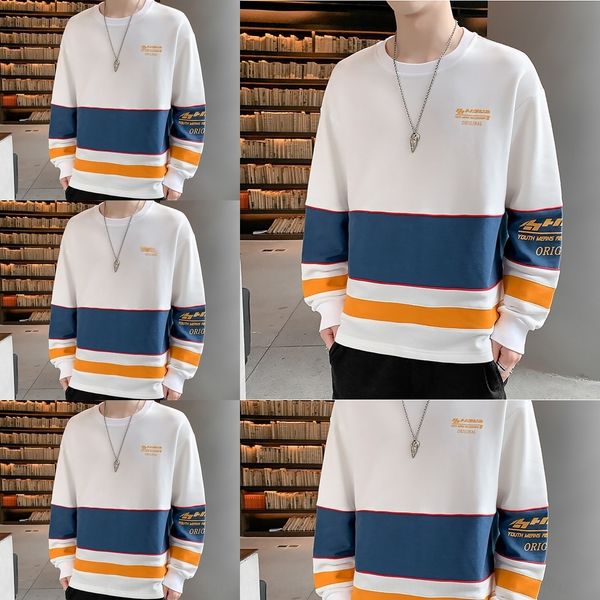 men's korean style fashionable ins casual loose long-sleeved t-shirt autumn new round neck men's fashion brand coat t-shirt coat f, Black
men's korean style fashionable ins casual loose long-sleeved t-shirt autumn new round neck men's fashion brand coat t-shirt coat f, Black