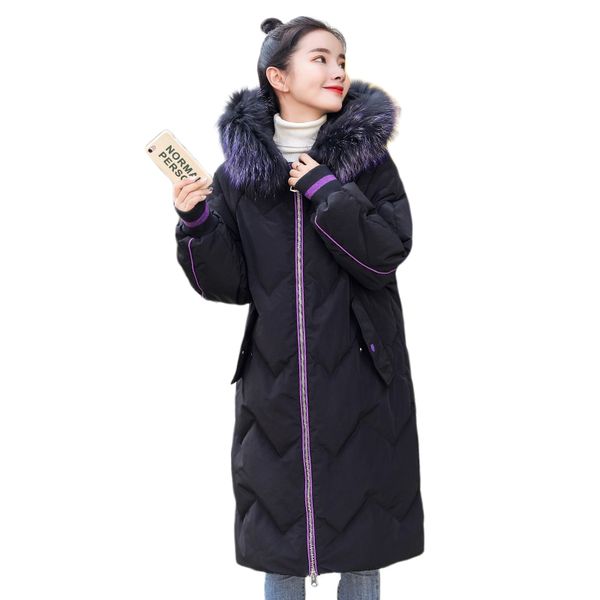 new fashion long down coat parka for women 2020 winter autumn female long down jacket with hooded fur collar large size plus siz, Black
new fashion long down coat parka for women 2020 winter autumn female long down jacket with hooded fur collar large size plus siz, Black