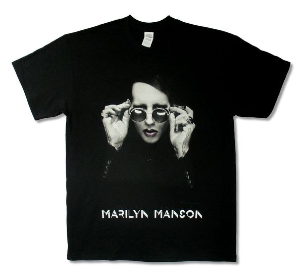 marilyn manson specs end times tour black t shirt new official o neck shirt plus size t-shirt fashion
marilyn manson specs end times tour black t shirt new official o neck shirt plus size t-shirt fashion