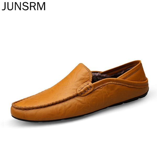 junsrn new mens shoes casual winter warm men loafers genuine leather moccasins breathable slip on boat shoes, Black
junsrn new mens shoes casual winter warm men loafers genuine leather moccasins breathable slip on boat shoes, Black