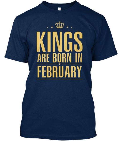 2018 men's funny birthday kings are born in feb standard tee shirt 
2018 men's funny birthday kings are born in feb standard tee shirt
