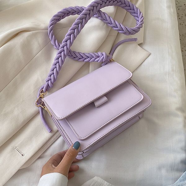 rope shoulder strap pu leather sac a main femme purple crossbody bags for women 2020 summer small shoulder handbags female
rope shoulder strap pu leather sac a main femme purple crossbody bags for women 2020 summer small shoulder handbags female