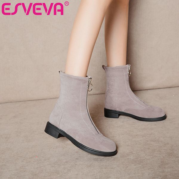 boots esveva 2021 zipper flock+pu round toe square low heel pu ankle women shoes black western style size 34-39
boots esveva 2021 zipper flock+pu round toe square low heel pu ankle women shoes black western style size 34-39