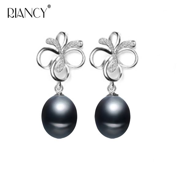 stud genuine natural freshwater black pearl earring for women love fashion party jewelry, Golden;silver
stud genuine natural freshwater black pearl earring for women love fashion party jewelry, Golden;silver