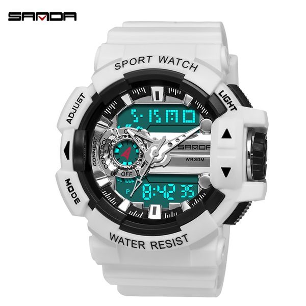 wristwatches sanda fashion white sports mens digital watches luminous waterproof dual clock army shockproof reloj hombre 2021, Slivery;brown
wristwatches sanda fashion white sports mens digital watches luminous waterproof dual clock army shockproof reloj hombre 2021, Slivery;brown