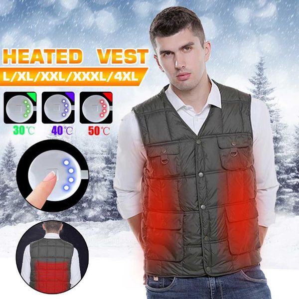 outdoor men electric heated vest usb heating vest winter thermal cloth feather camping hiking warm hunting jacket, Gray;blue
outdoor men electric heated vest usb heating vest winter thermal cloth feather camping hiking warm hunting jacket, Gray;blue