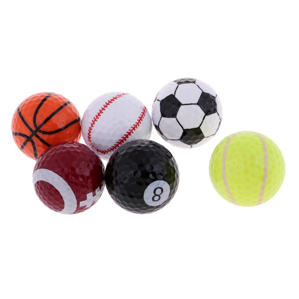 6pcs novelty sports golf balls basketball soccer tennis etc. for indoor outdoor training golfer gift
6pcs novelty sports golf balls basketball soccer tennis etc. for indoor outdoor training golfer gift