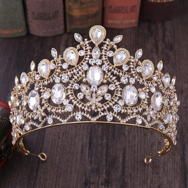 baroque luxury crystal wedding crown hairbands fashion classic gold bridal hair accessories princess crowns bride tiaras 2020, Golden;silver
baroque luxury crystal wedding crown hairbands fashion classic gold bridal hair accessories princess crowns bride tiaras 2020, Golden;silver