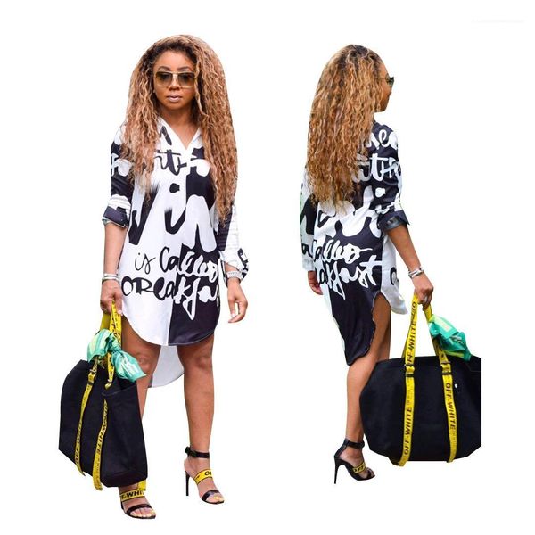 v neck dresses casual ladies blouse dresses designer long sleeve dresses fashion designer letter printed stand collar, White;black
v neck dresses casual ladies blouse dresses designer long sleeve dresses fashion designer letter printed stand collar, White;black
