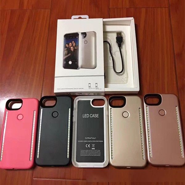 light up duo case for iphone x se 6 7 8 plus selfie luminous cover with retail package 50pcs/up
light up duo case for iphone x se 6 7 8 plus selfie luminous cover with retail package 50pcs/up