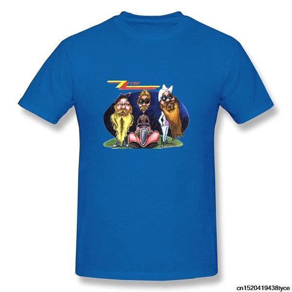 men's zz t-shirt- royalblue