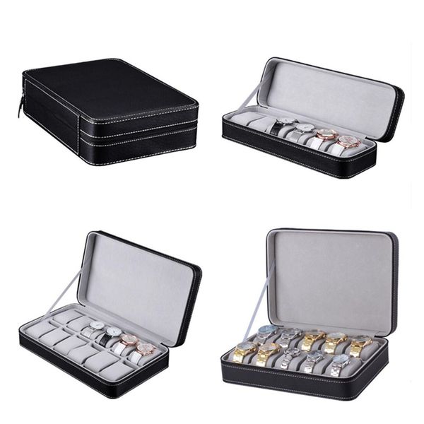 watch boxes & cases 6/10/12 slots box pu leather portable zipper quartz watches case holder organizer black jewelry display gift, Black;blue
watch boxes & cases 6/10/12 slots box pu leather portable zipper quartz watches case holder organizer black jewelry display gift, Black;blue