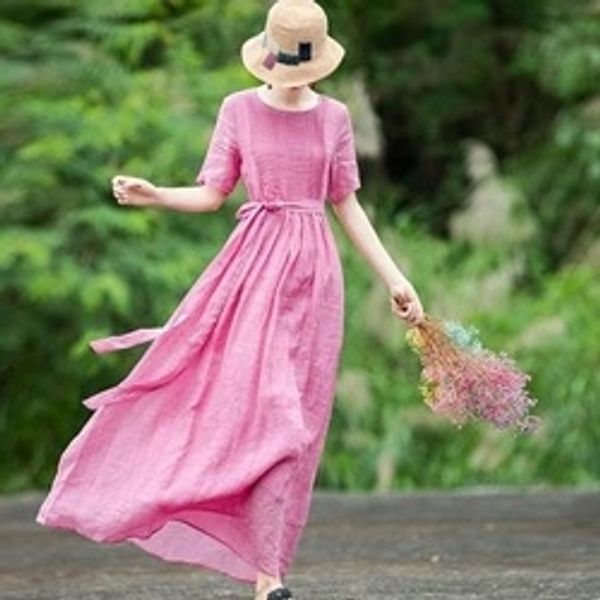 2020 artistic style women's summer waist slimming temperament long high-end dress ramie-like plump mm dress zg4ed, Black;gray
2020 artistic style women's summer waist slimming temperament long high-end dress ramie-like plump mm dress zg4ed, Black;gray